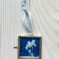 Specimen Glass Musical Cyanotype Holiday Ornament