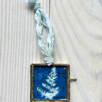 Specimen Glass Musical Cyanotype Holiday Ornament