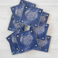 Mini Heart Labyrinth - Framed Art Print