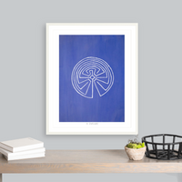 Mayan Large Labyrinth - Fine Art Print