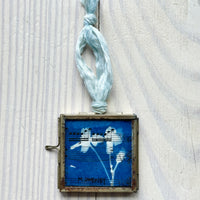 Specimen Glass Musical Cyanotype Holiday Ornament