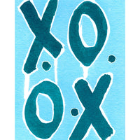 Love Letters Aqua - Fine Art Print (Unframed)