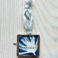 Specimen Glass Musical Cyanotype Holiday Ornament