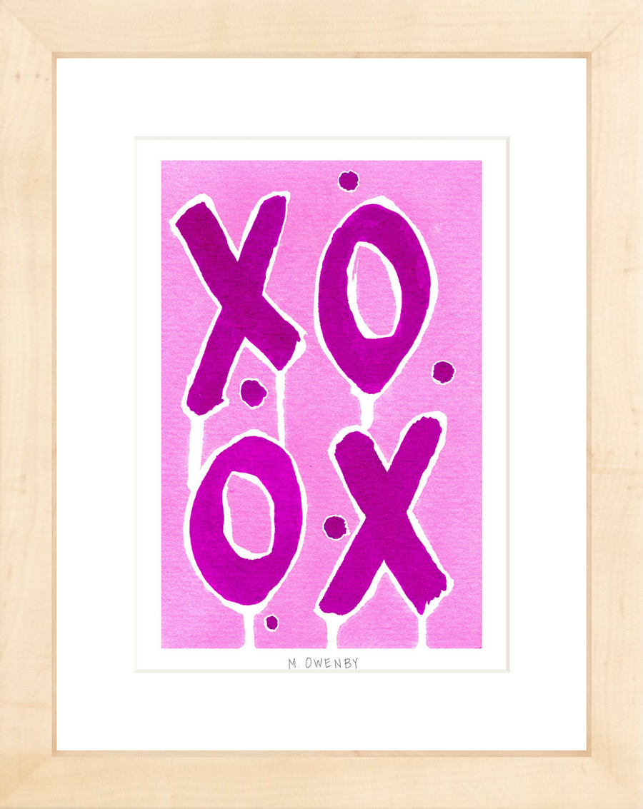 Love Letters Magenta - Fine Art Print