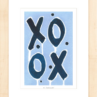 Love Letters Indigo - Fine Art Print