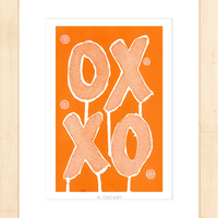 Love Letters Tangerine - Fine Art Print