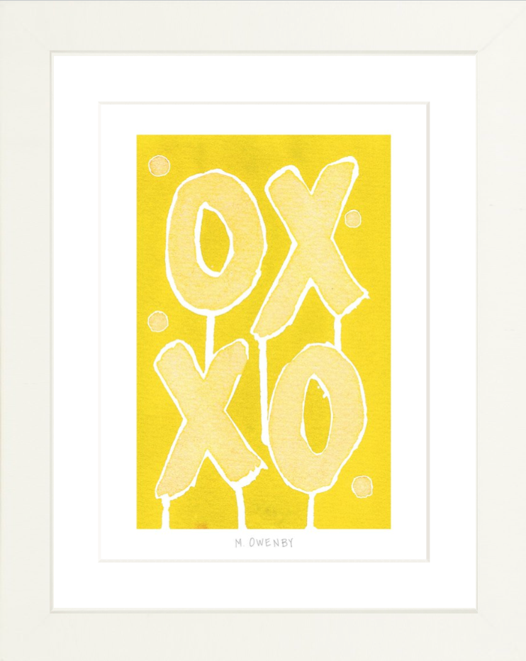 Love Letters Citron - Fine Art Print (Unframed)