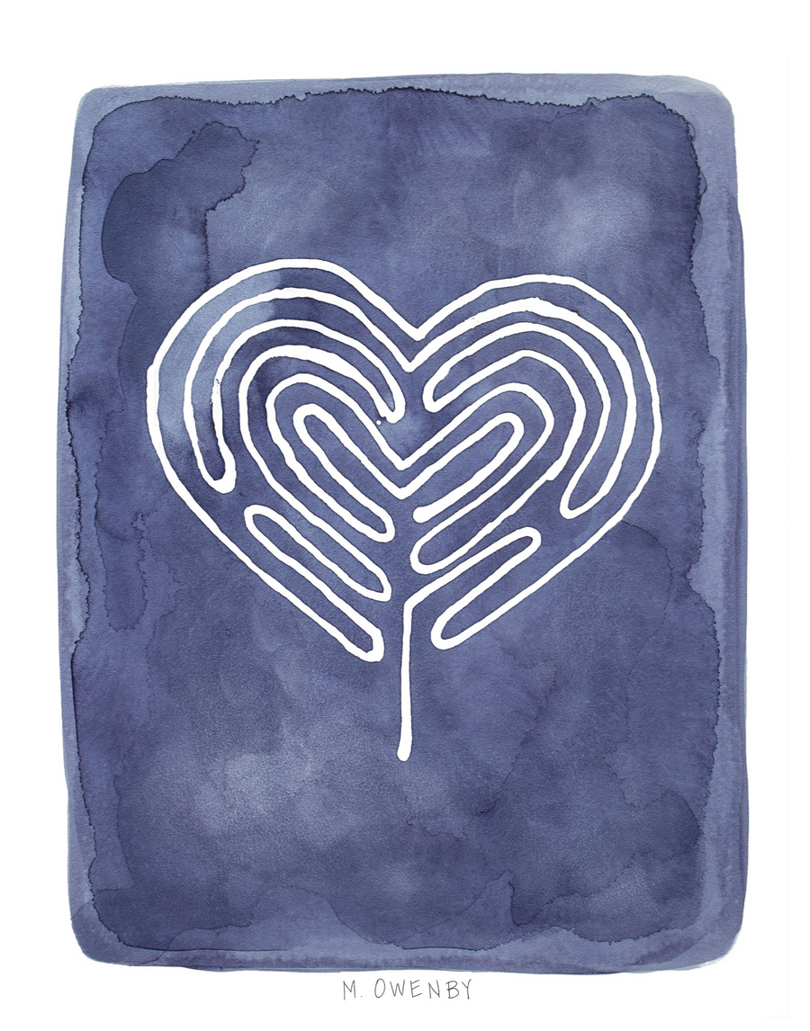 Heart Labyrinth - Fine Art Print