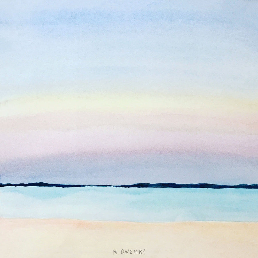 Rothko Skies-Watercolor Print - Michelle Owenby Design